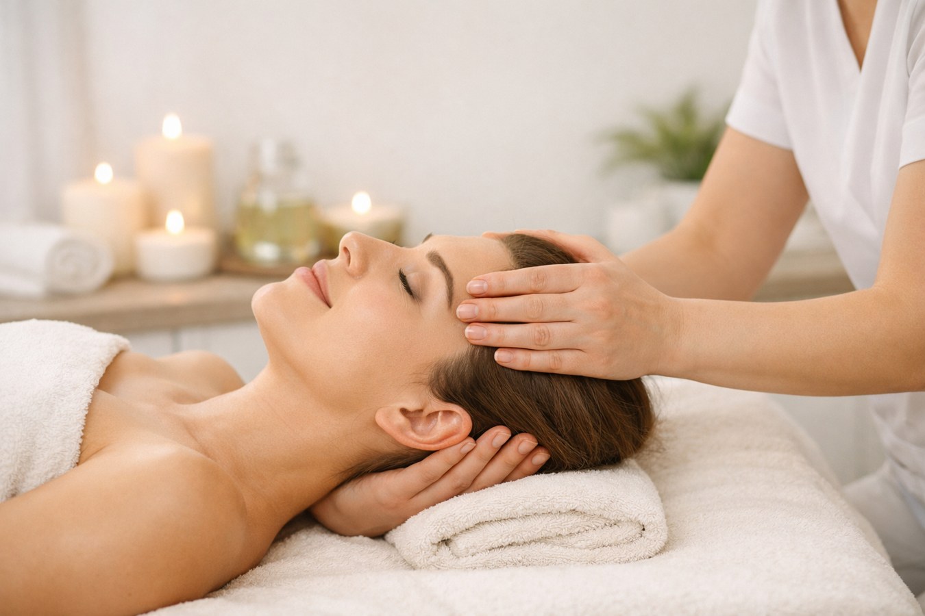 Kopfmassage bei Massage TCM China-Japan Tuina Erfurt